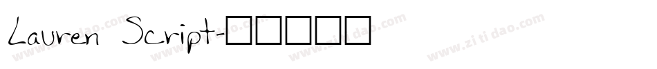 Lauren Script字体转换